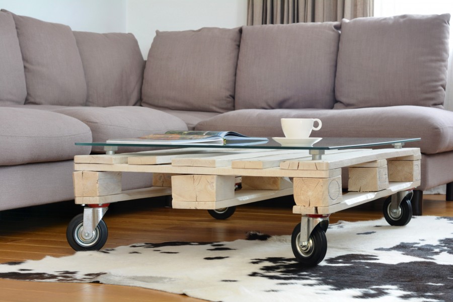 Comment fabriquer une table basse faite maison en palettes ?